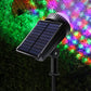 4Pcs LED Solar RGB Outdoor Projector Landscape Lamp