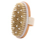 2PCS Dry Brushing Body Brush Natural Bristle Exfoliating Brush For Skin Care