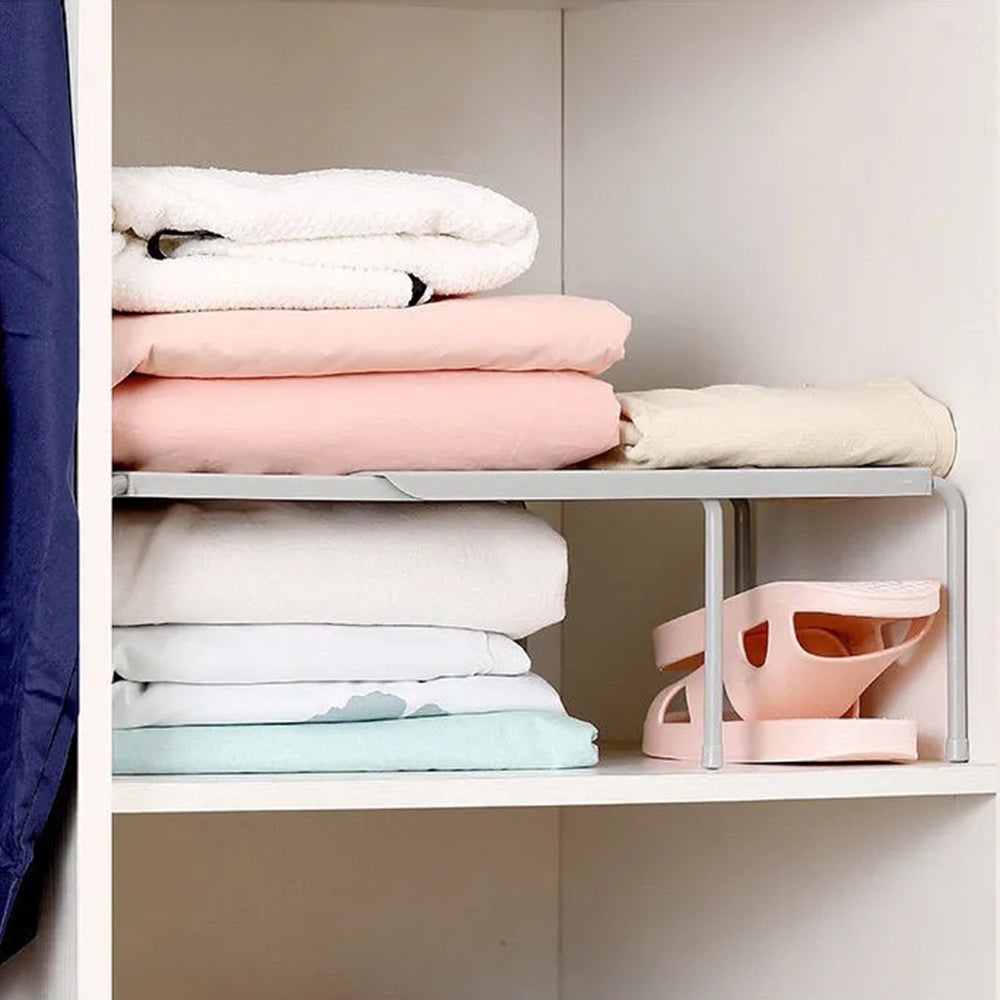 Expandable Cupboard Pantry and Home Storage Shelf Rack