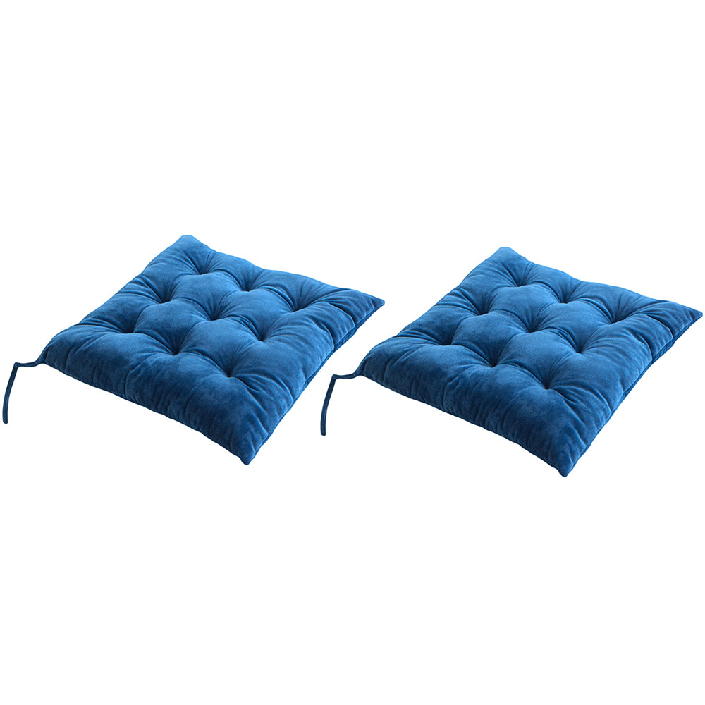 2Pcs Tie On Seat Cushion for Dining Patio Home Kitchen and Office Chairs