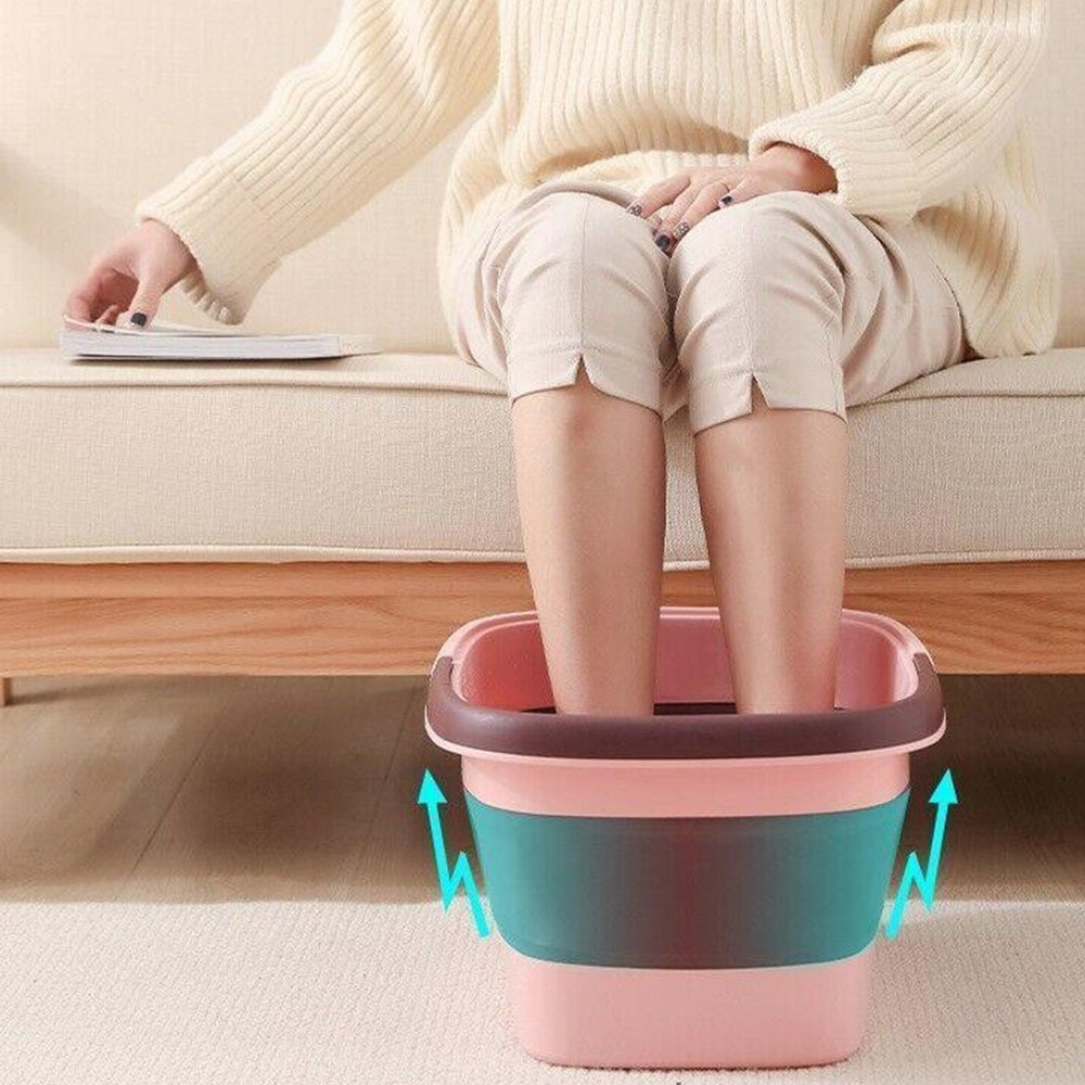 Collapsible Foot Bath Basin for Soaking Feet Foot Tub with Massage Acupoint