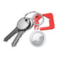 2Pcs For Apple AirTag Case Clear TPU Protective Cover with Key Ring Transparent