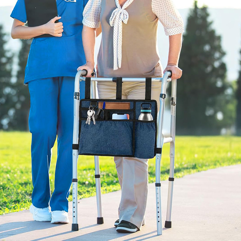 Premium Walker Storage Bag with Multiple Pockets
