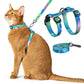 2Pcs Cat Adjustable Harness and Leash Set