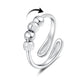 2Pcs Anxiety Relief Adjustable Fidget Spinner Rings