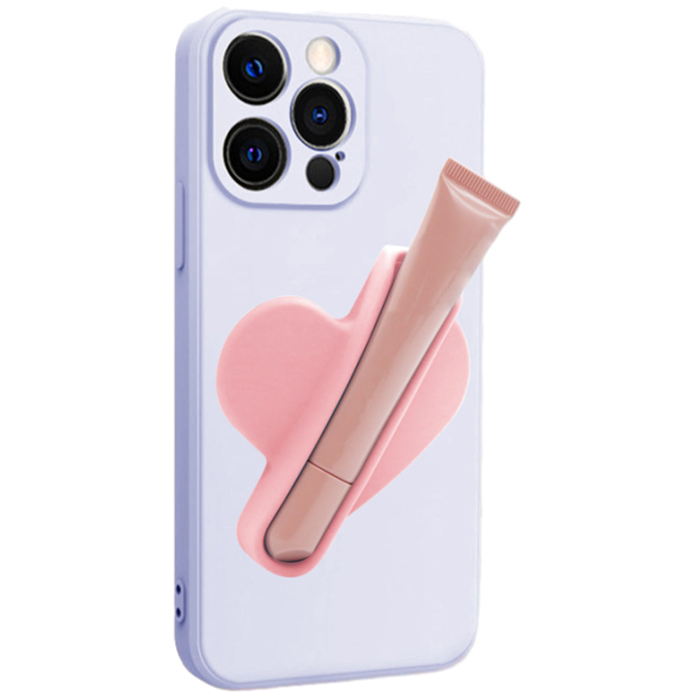 2Pcs Holder for Rhode Skin Lip Lipstick Holder for Phone Case Peel and Stick Silicone Cover