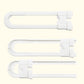 6Pcs U-Shaped Adjustable Sliding Lock for Cabinet