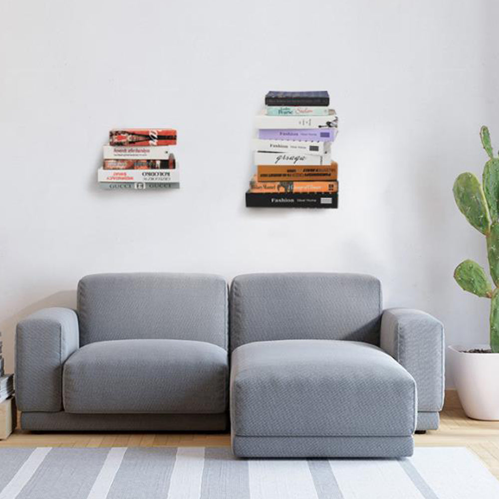 4Pcs Invisible Wall Mounted Bookshelf