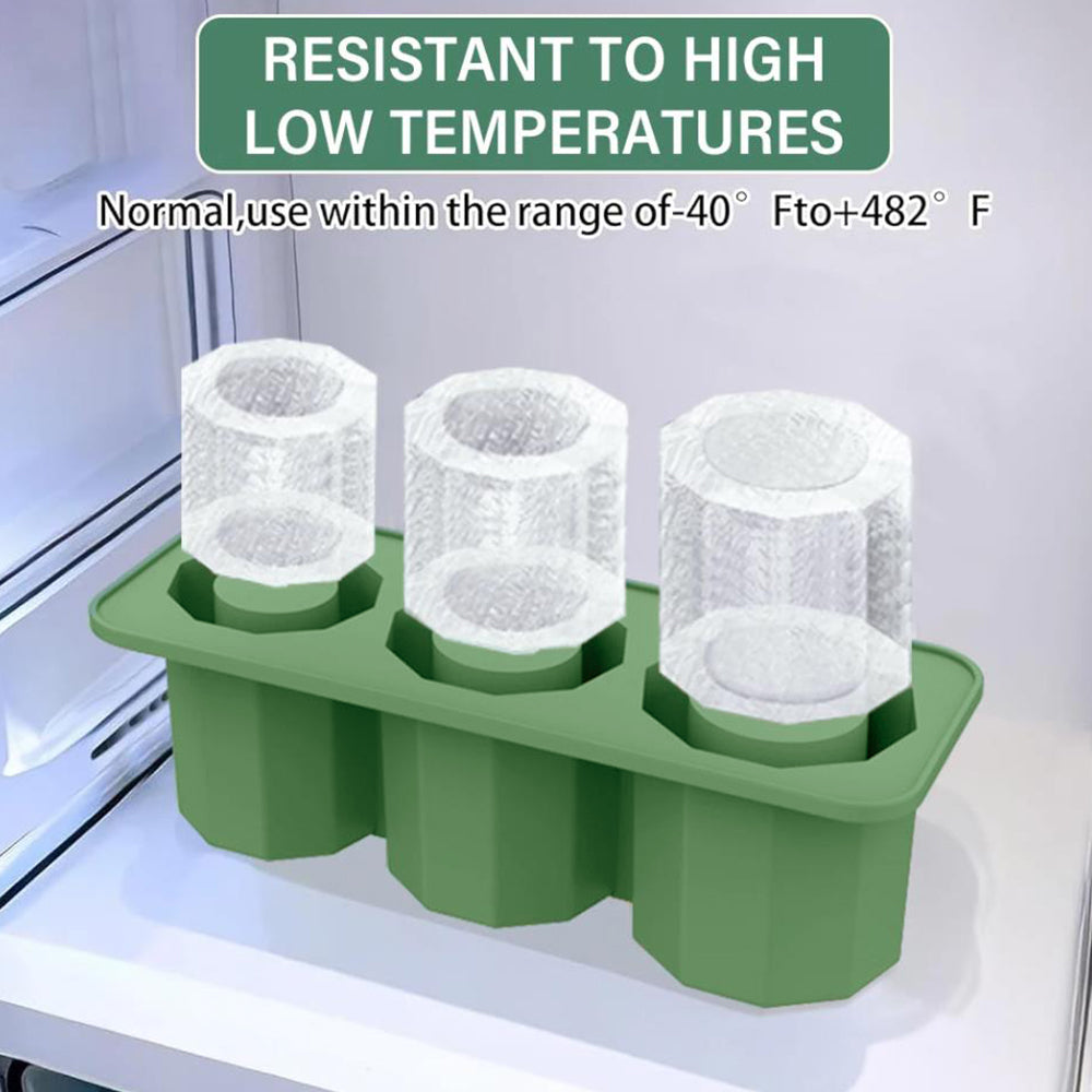 Ice Cube Tray for Stanley 30-40 Oz Tumbler Cup Silicone Ice Mold Maker with Lid