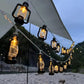 Battery Operated LED Black Retro Oil Lantern String Light