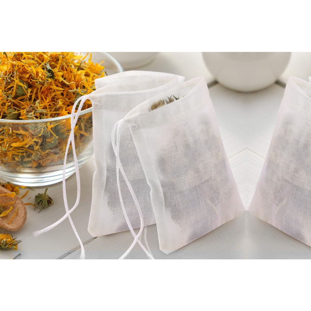 10Pcs Mesh Food Bags Filter Cotton Bags Muslin Bags
