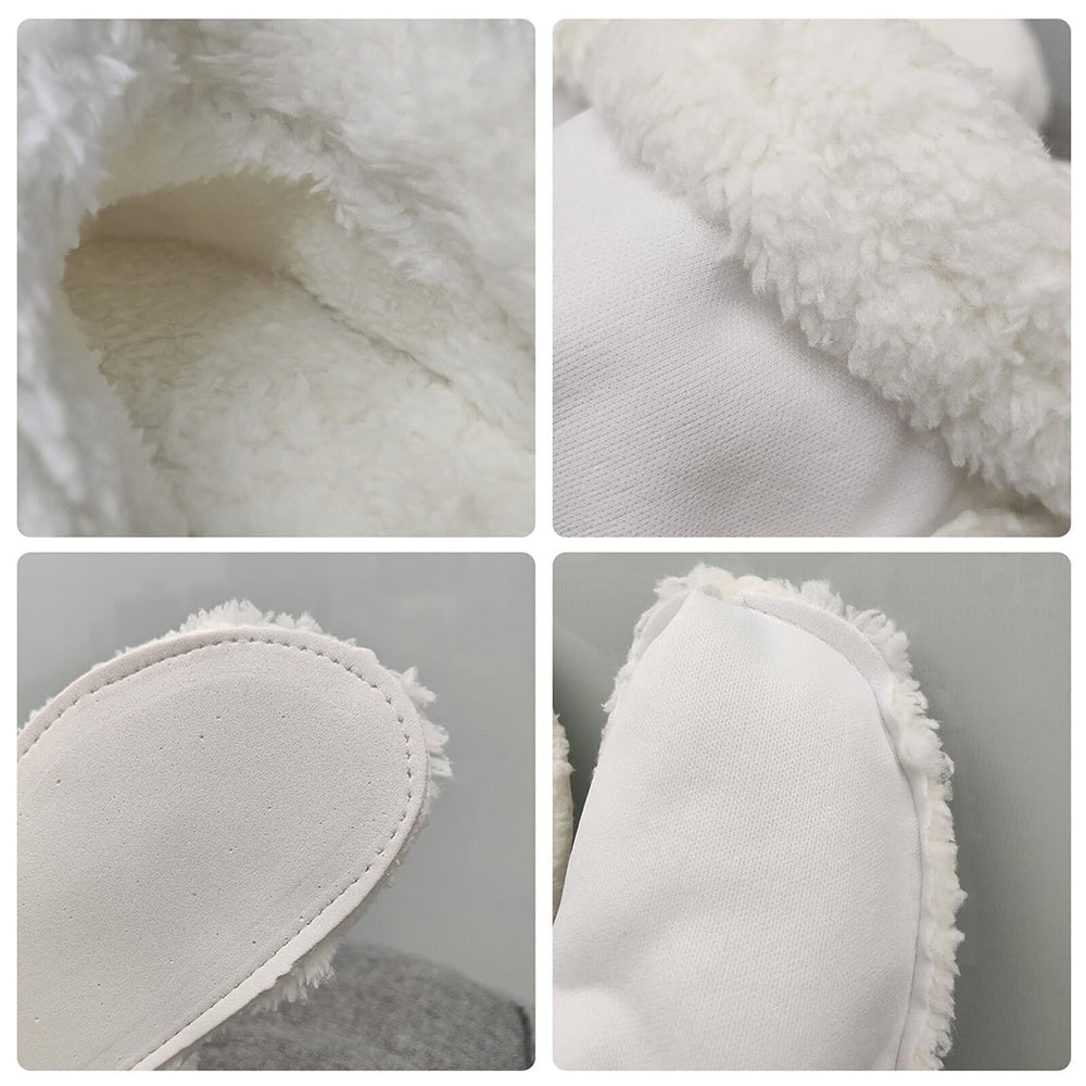 2Pcs Winter Fleeced Liner Insoles for Slipper
