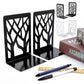 2Pcs Metal Decorative Bookends