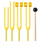 4Pcs Resonance Healing Tuning Fork Set Sensory Tool for Yoga Meditation