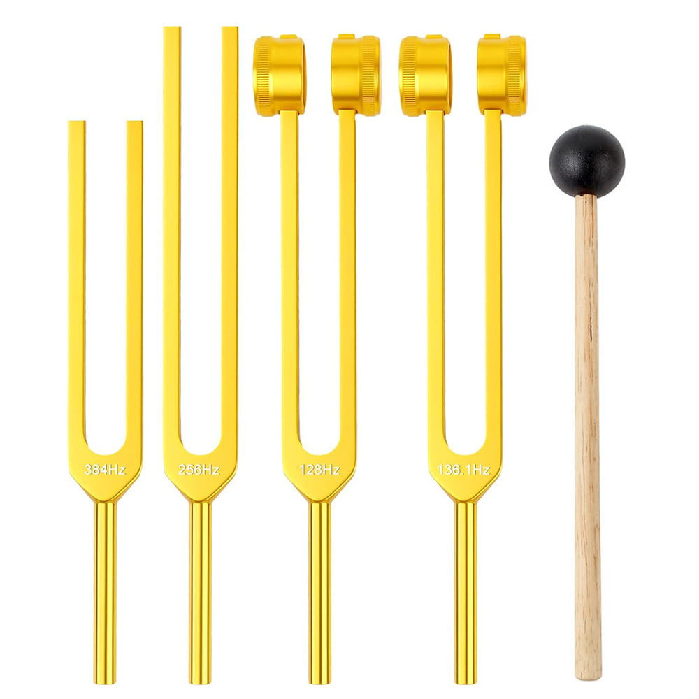 4Pcs Resonance Healing Tuning Fork Set Sensory Tool for Yoga Meditation