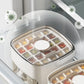 Portable 48 Grids Ice Cube Tray Mould with Lid and Storage Box Scoop Tong Set