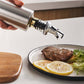 Glass Oil Dispenser with Capacity Markings 300 or 500ml Push-Button Bottle