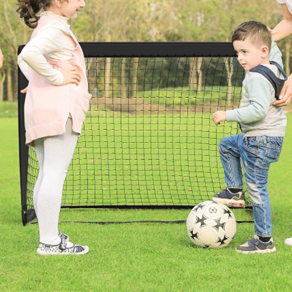 2Pcs 120 x 90 x 90CM Portable Kids Soccer Goal Net  for Backyard