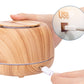 300ML Wood Grain Essential Oil Diffuser with 7 Color LED Light
