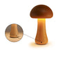 Wooden Mushroom Rechargeable Battery Operated Lamp with Stepless Dimming