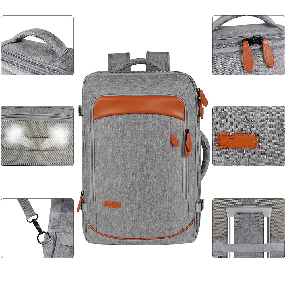 Business Travel Shoulder Backpack with Shoe Bag and Storage Bag