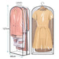 All Clear Garment Bags Hanging Clothes Waterproof for Suit Shirts Coats Dresses