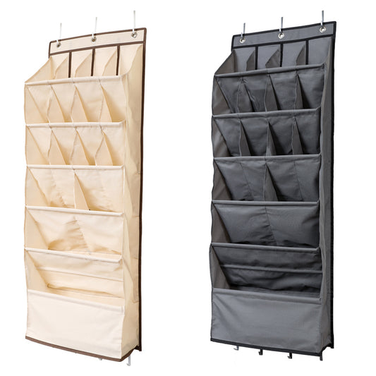 2Pcs 16-Grid Narrow Hanging Shoe Rack