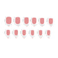 3Sets Reusable Solid Color Fake Nails Press On Manicure