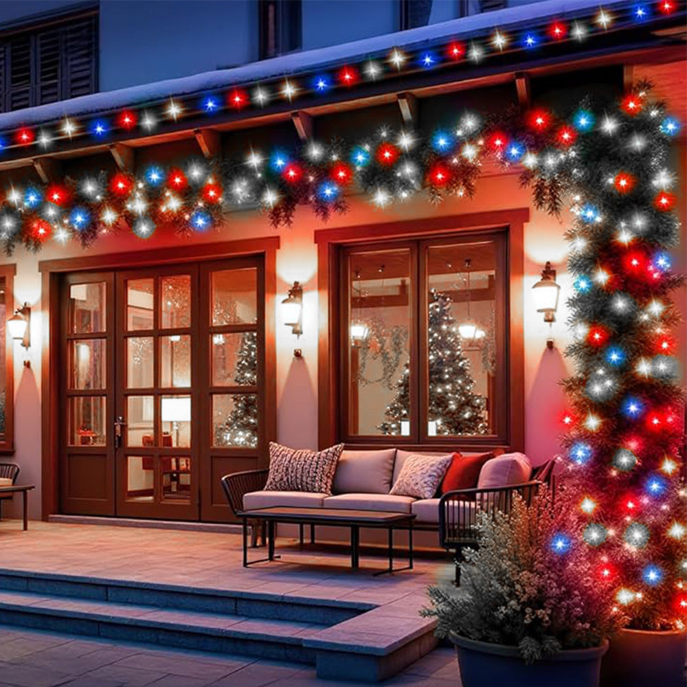 Solar String Lights 200 LED Waterproof with 8 Modes for Patio Yard Tree Garden