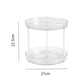 2Pcs 2 Tier Lazy Susan Turntable Spice Rack Organizer