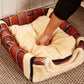 Pet Dog House Kennel Soft Beds Cave Cat Puppy Bed Doggy Warm Cushion Fold