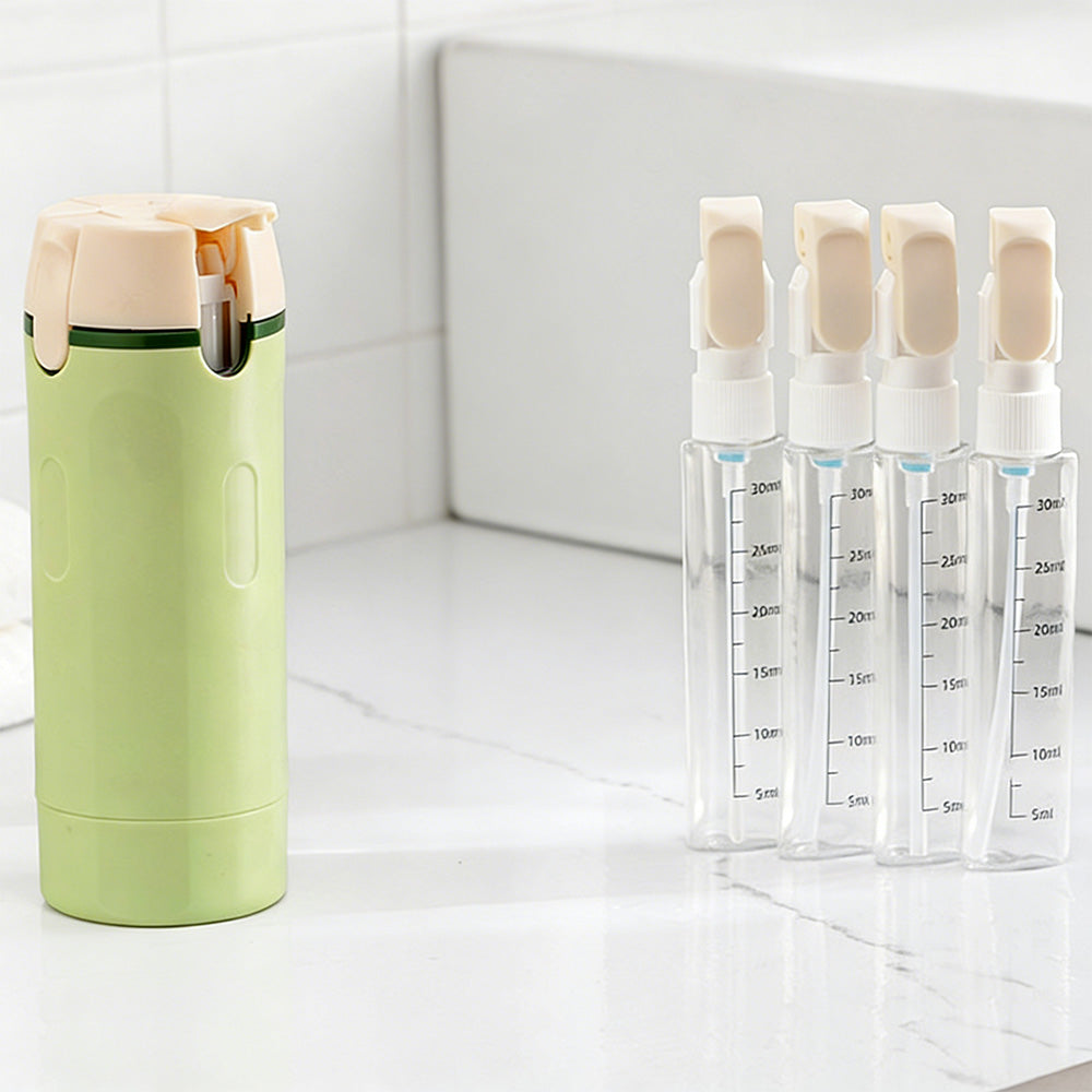 4 in 1 Leak-Proof Travel Dispenser for Shampoo Cosmetic Travel Bottle
