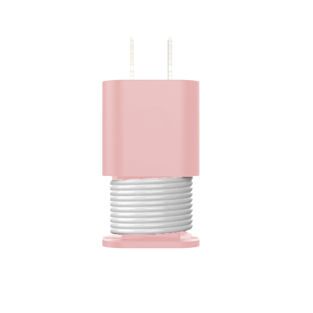 2 In 1 Silicone Charger Protector with Cord Wrap for Apple Phone 18W/20W Charger