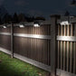 4Pcs LED Solar Fence and Step Lights for Outdoor Garden Stairs and Deck