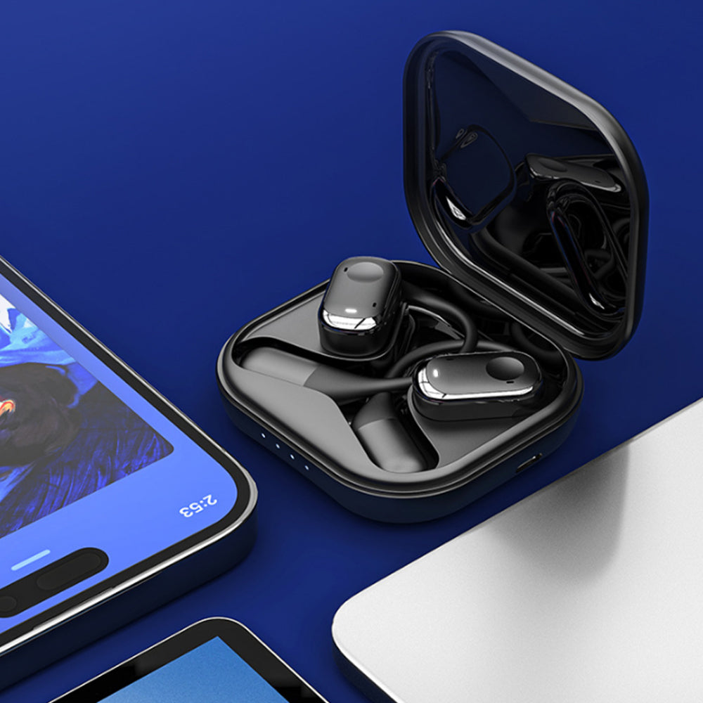 Open Ear Earbuds with Earhooks OWS Sports Earphones Wireless Bluetooth 5.3 Headphones