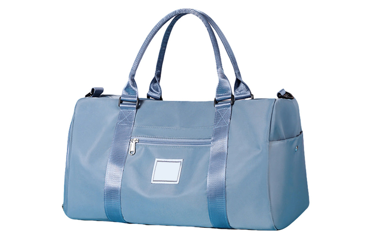 30L Gym Travel Duffel Bag with Waterproof Pocket and Shoe Compartment for Weekend Overnight Trip
