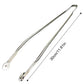 2Pcs 38cm Stainless Steel BBQ Sausage Turning Tongs for Cooking