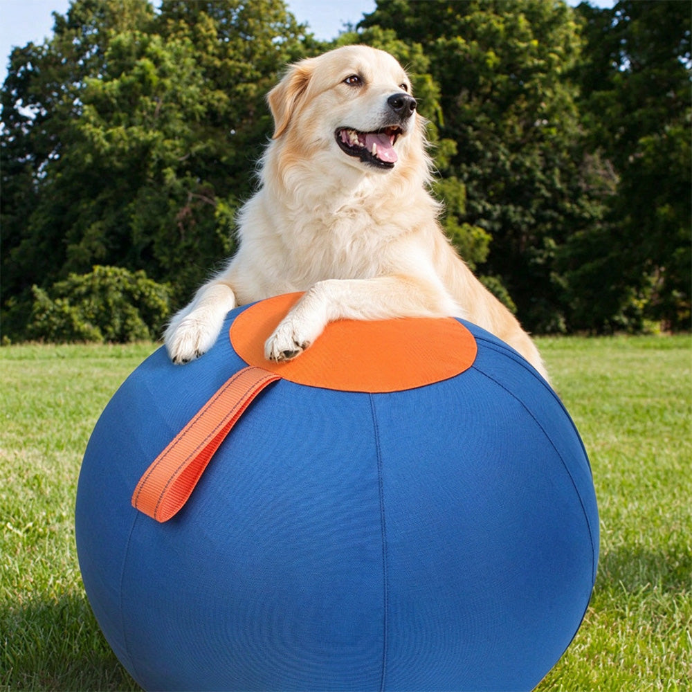 Outdoor Dog Herding Play Ball with Reinforced Oxford Fabric and Slow Deflation-Blue