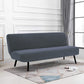 Armless Solid Color Stretch Folding Sofa Bed Cover