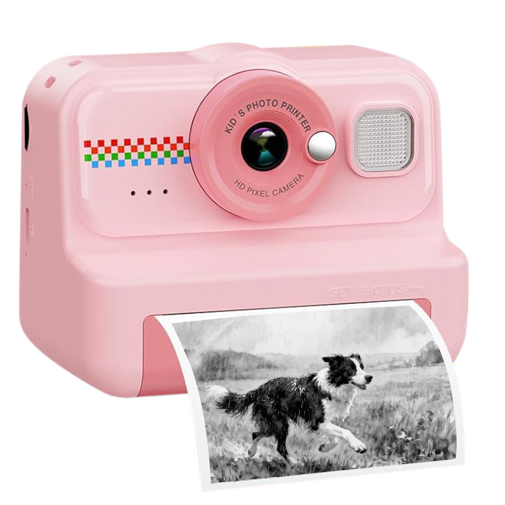Camera Instant Print 1080P Selfie Digital Camera with 64GB Card