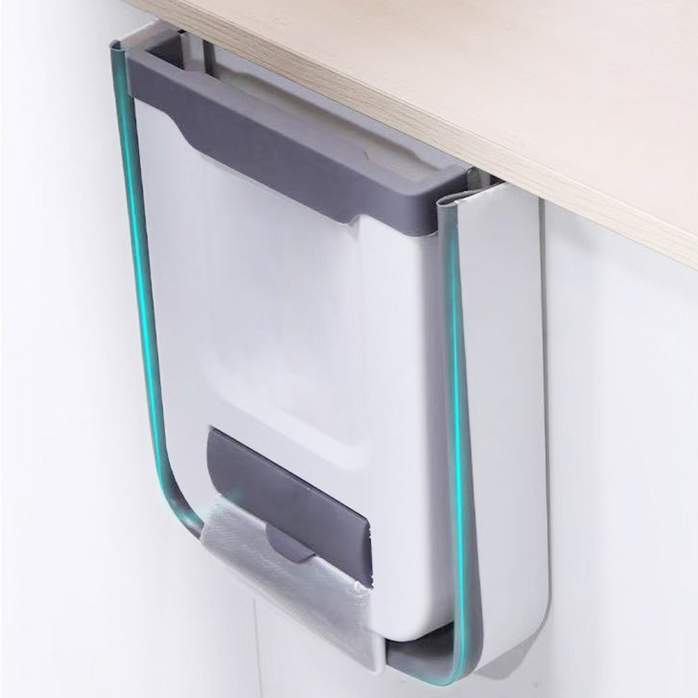 Hanging Kitchen Trash Can Foldable Waste Bin for Kitchen