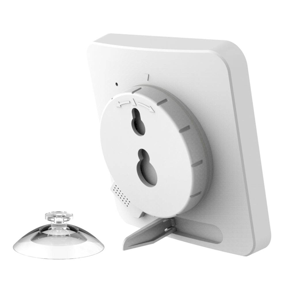 Digital Temperature Humidity Meter Water-Resistant Bathroom Alarm Clock