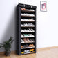 10-Layer Portable Shoe Storage Rack Cabinet