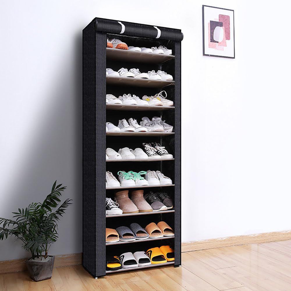 10-Layer Portable Shoe Storage Rack Cabinet
