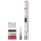 2 in 1 Cordless Electric Nail File Drill with Light Lamp 18 Bits 3 Speeds Mode for Women Men