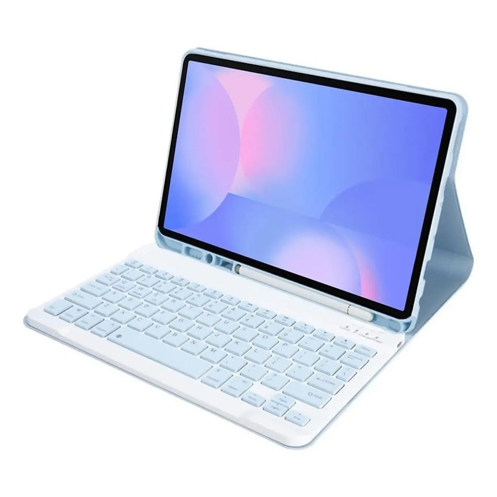 Keyboard Case and Mouse for Samsung Tab S11 S10 S9 S8 S7 11 Inch Models-Blue