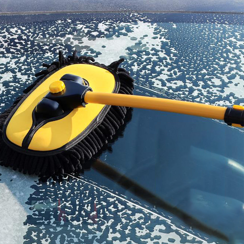 15 Degree Curved Telescopic Car Wash Mop Brush Kit Vehicle Cleaning Mop Tool