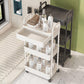3 Tier Rolling Utility Cart with Removable Drawer for Kitchen Snack Craft