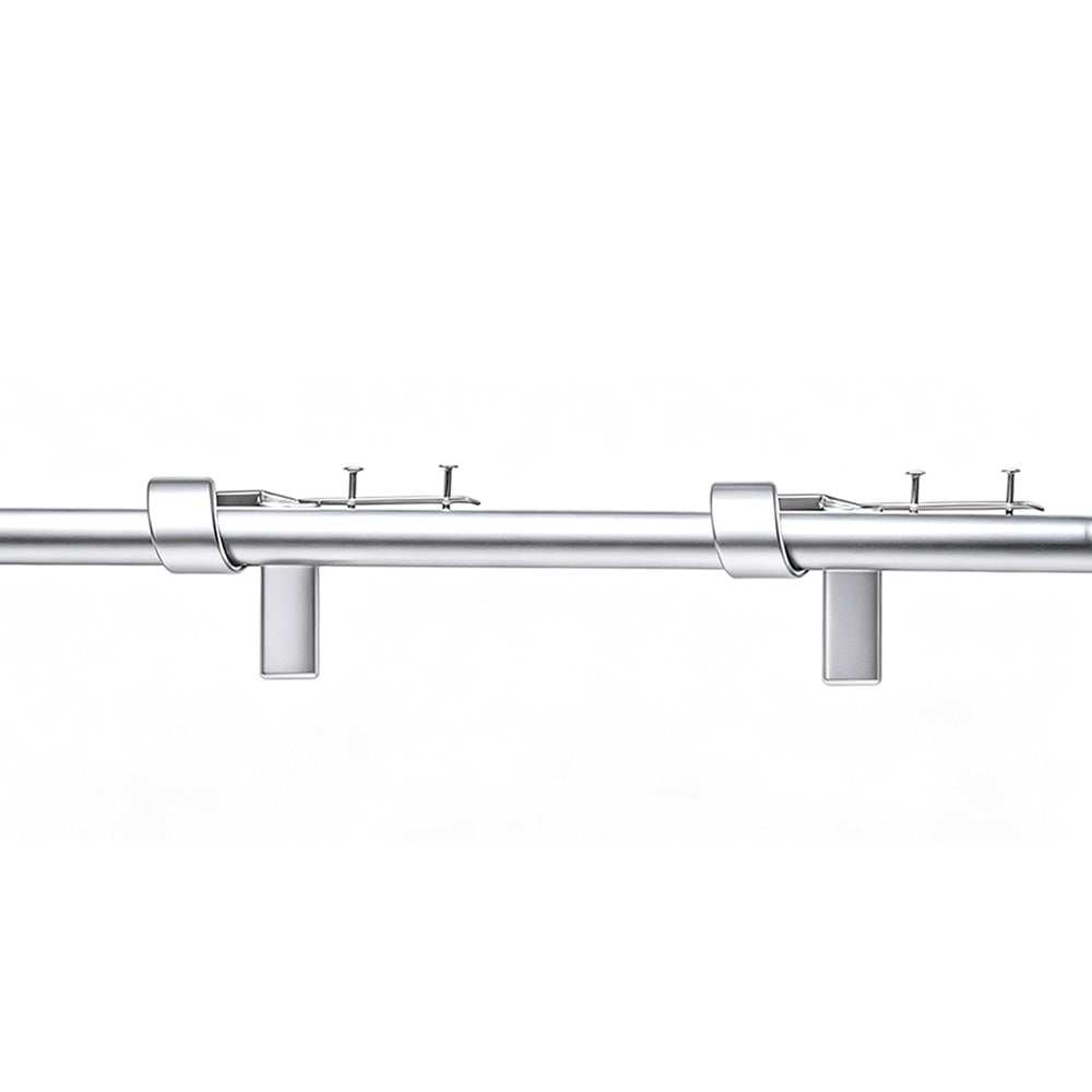 2Pcs Tap In Iron Curtain Rod Brackets for Wooden Window Frames