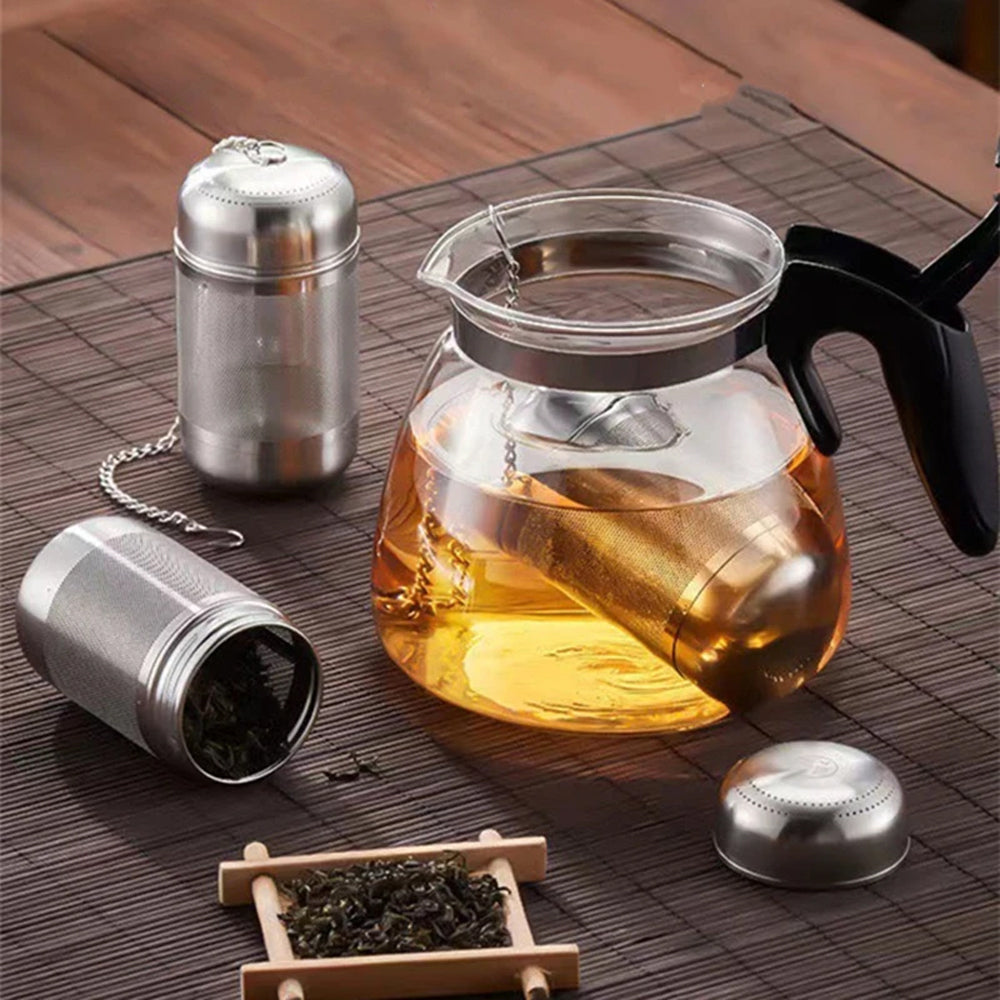 Strainer Tea Infuser with Chain Hook and Lid